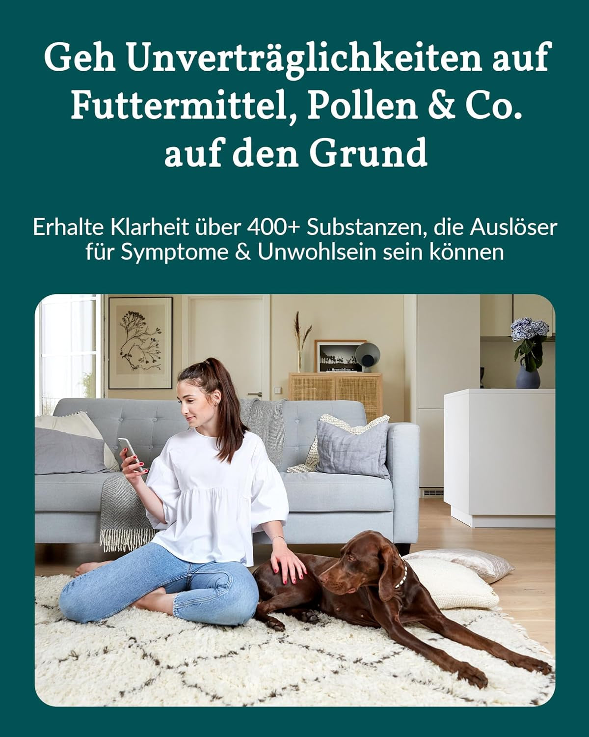 Vetevo Allergietest Pro Hund, Unverträglichkeitstest Hunde 150+ Unverträglichkeiten Speichelprobe Bei Juckreiz & Verdauungsprobleme, Testsieger
