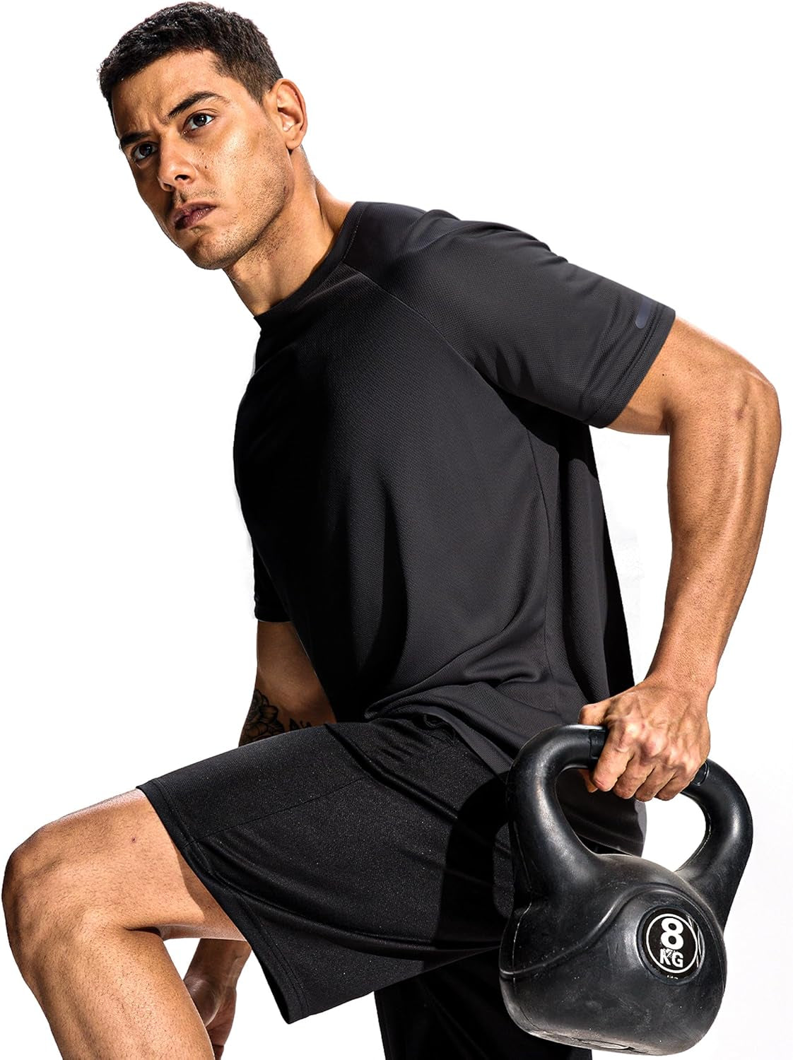 Sport Tshirts Herren Für 3 or 5Er Pack Funktionsshirt Fitness Kurzarm Männer Atmungsaktiv Schnelltrocknend Trainingsshirt Laufshirt Kurzarm Bodybuilding