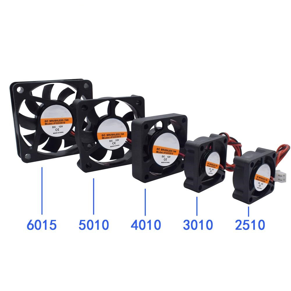 Axial Lüfter mit 12V oder 24V Brushless DC Motor in Verschiedenen Größen