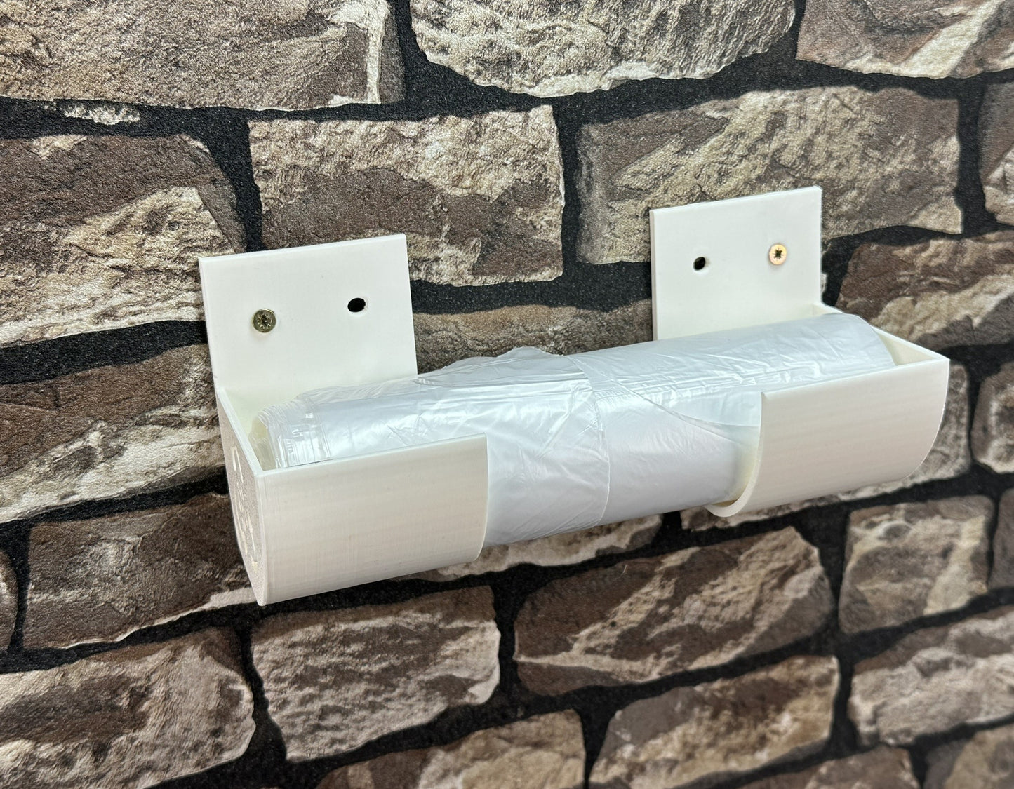 Müllbeutelspender, Rollenhalter, Beutelspender universal zur Wandmontage z.B. für Müllbeutel