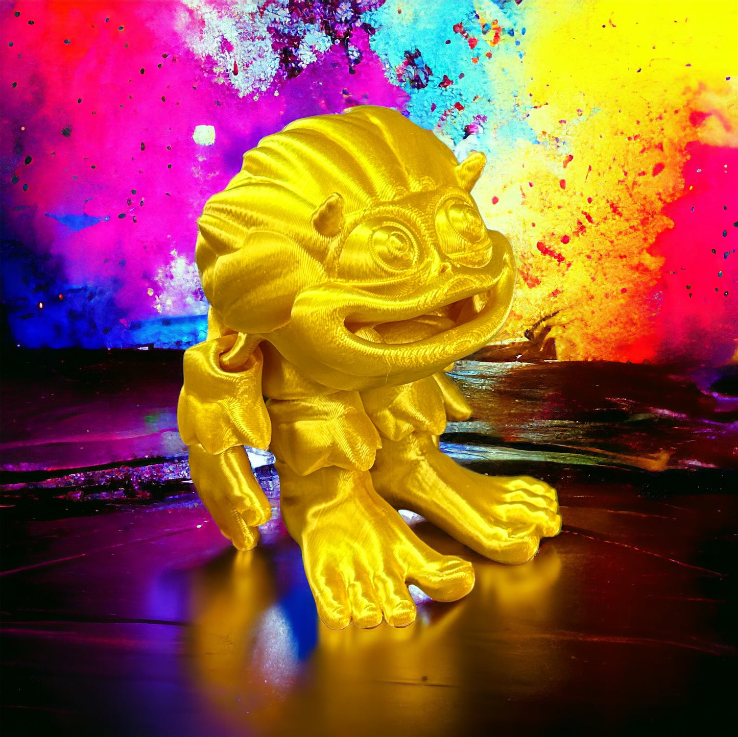Flexibler Baby Yeti - Natürliches Spielzeug aus nachhaltigem 3D-Druck