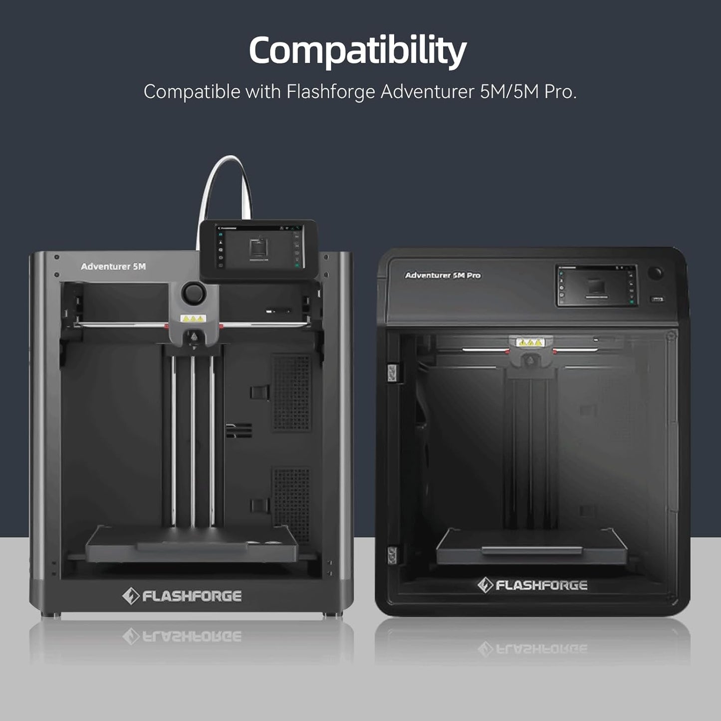 Upgrade Keramik Hotend Kit for Flashforge Adventurer 5M/5M Pro 3D Drucker,Schnelles Aufheizen Schnell Abnehmbare 0.4Mm Gehärtete Düse+Verchromter Messing-Heizblock Integrierte Struktur