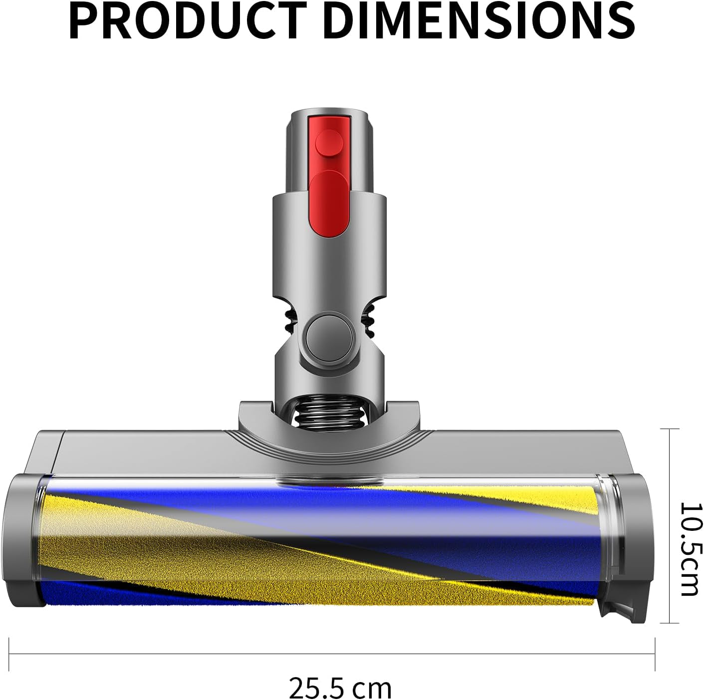 Bürstenaufsatz Hartboden-Aufsatz Für Dyson V12 Staubsauger Mit Staubdetektor-Licht, Ersatzteil Mit Weicher Walzenreinigung