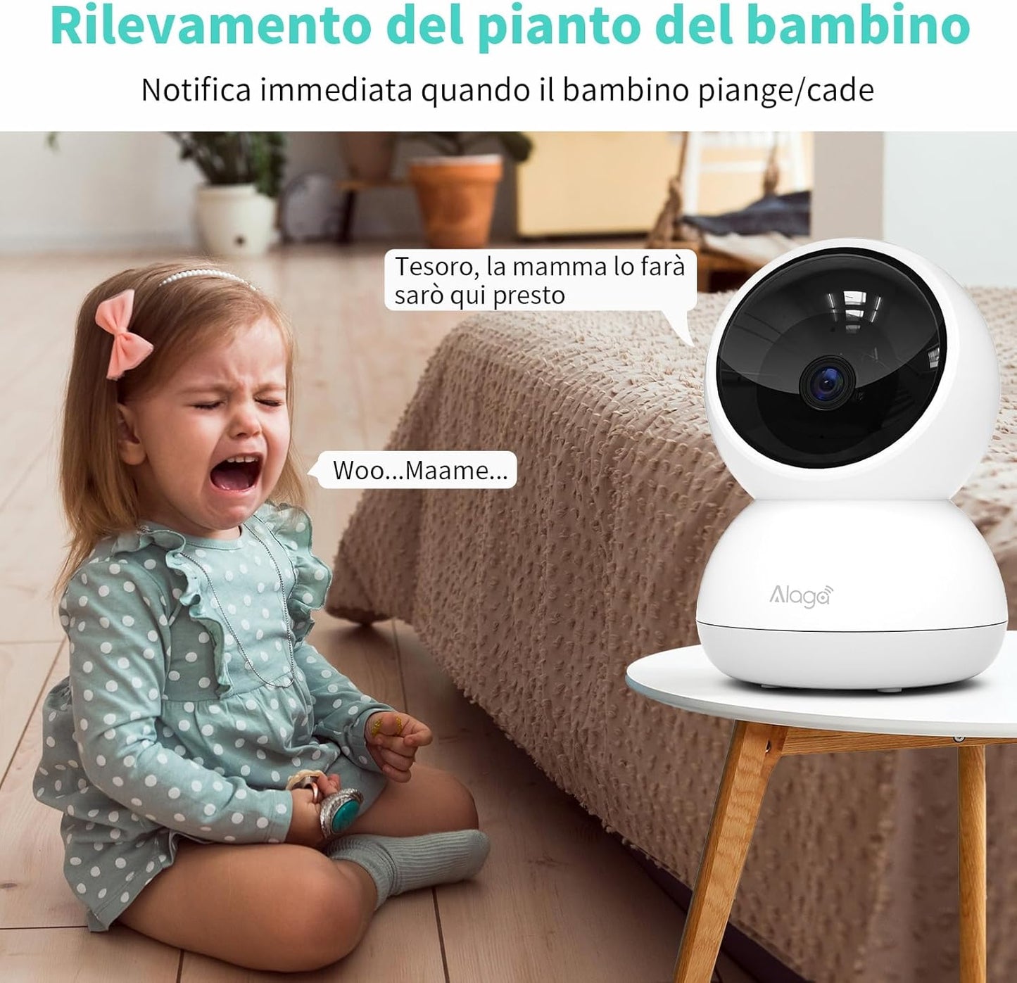 3K Wlan-Überwachungskamera, Überwachungskamera Innen Mit Nachtsicht, Bewegungserkennung, Zwei-Wege-Audio, 5G/2.4Ghz Wifi, Kompatibel Mit Alexa Und Google Home, 2 Stück