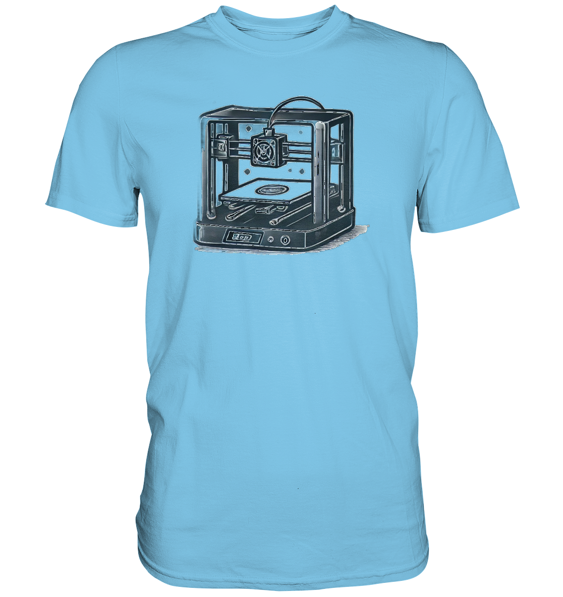 T-SHIRTS MIT DEM DESIGN „3D Printer“ IN VIELEN FARBEN UND GRÖSSEN - PREMIUM SHIRT - Premium Shirt