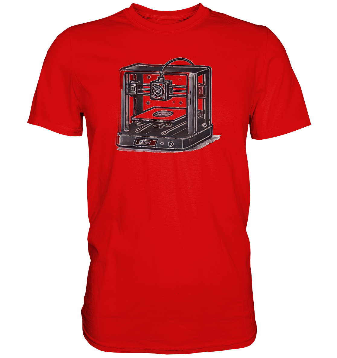 T-SHIRTS MIT DEM DESIGN „3D Printer“ IN VIELEN FARBEN UND GRÖSSEN - PREMIUM SHIRT - Premium Shirt