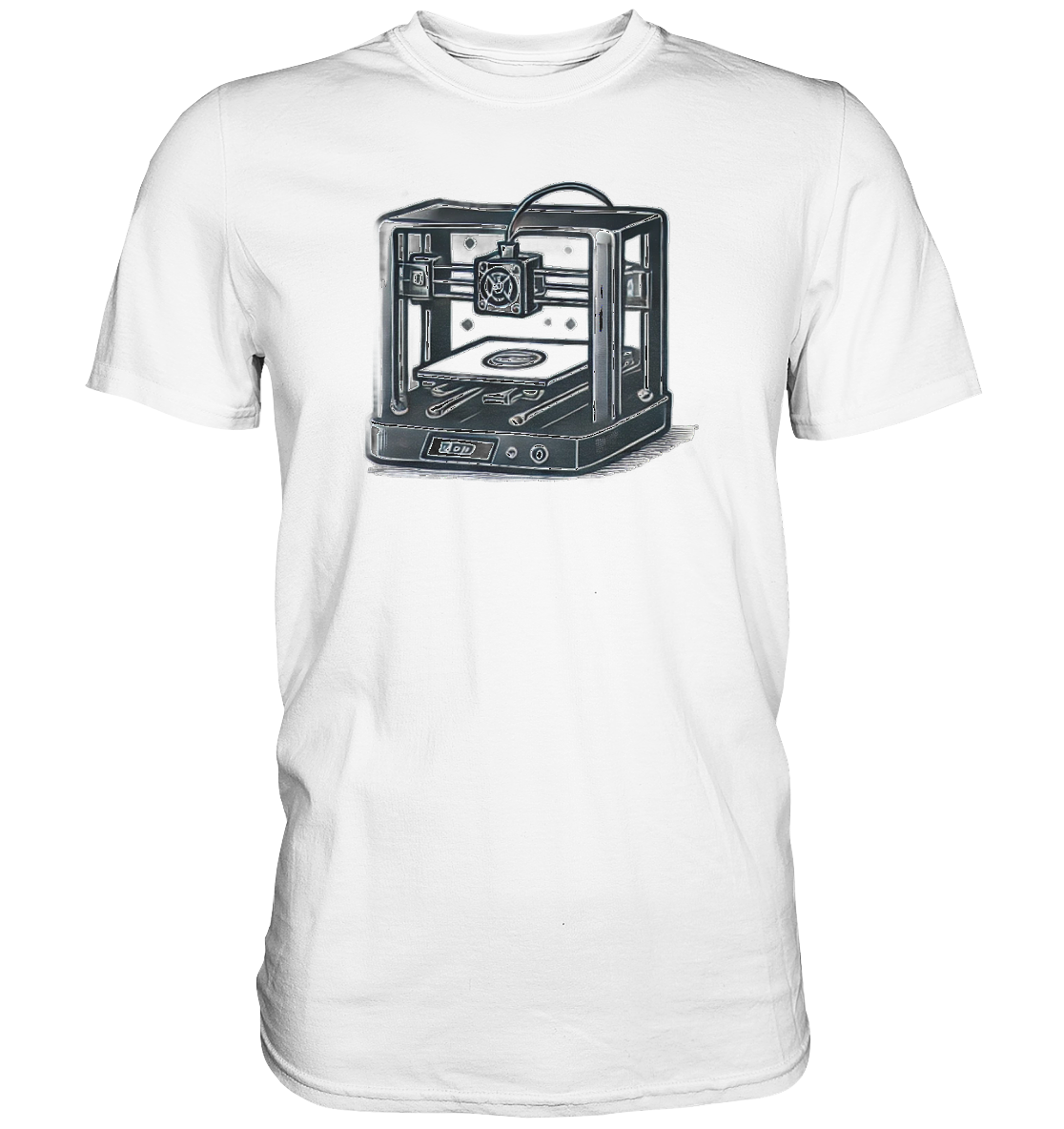 T-SHIRTS MIT DEM DESIGN „3D Printer“ IN VIELEN FARBEN UND GRÖSSEN - PREMIUM SHIRT - Premium Shirt