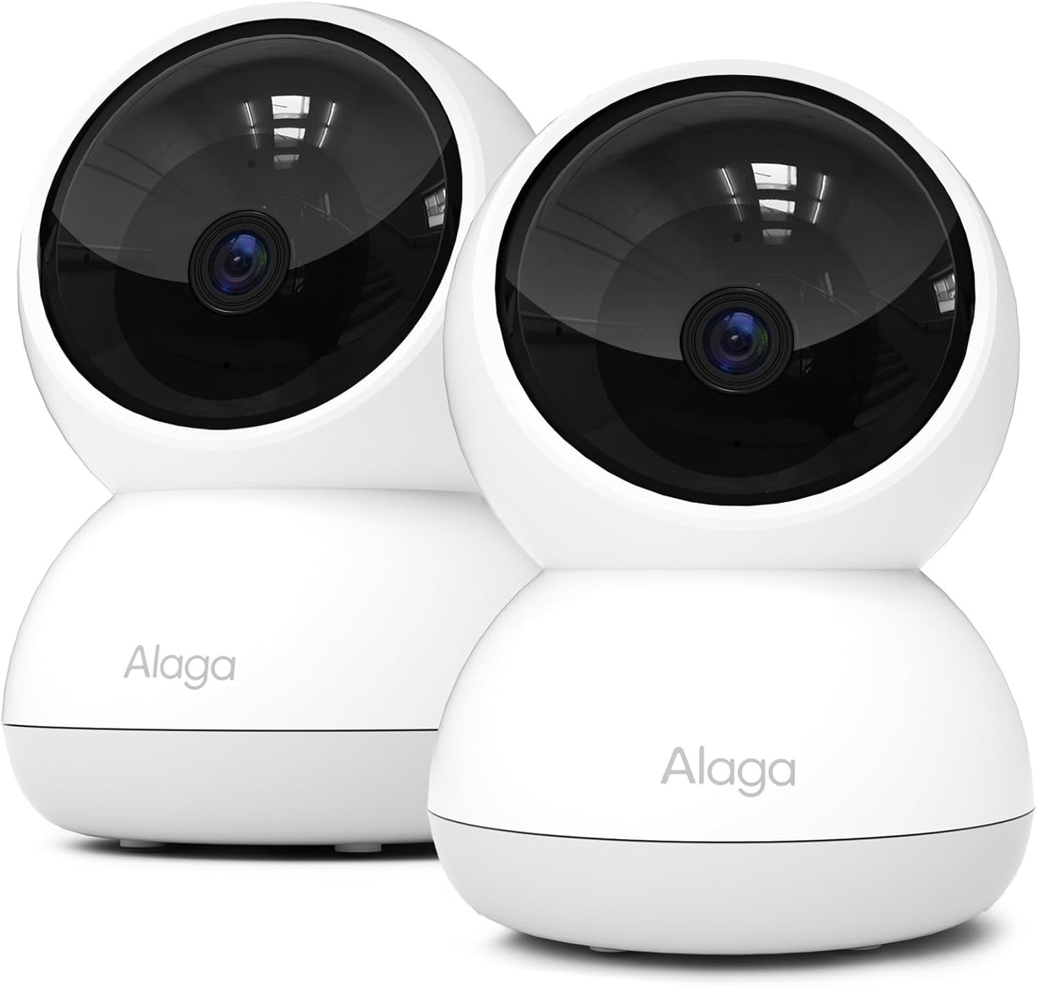 3K Wlan-Überwachungskamera, Überwachungskamera Innen Mit Nachtsicht, Bewegungserkennung, Zwei-Wege-Audio, 5G/2.4Ghz Wifi, Kompatibel Mit Alexa Und Google Home, 2 Stück