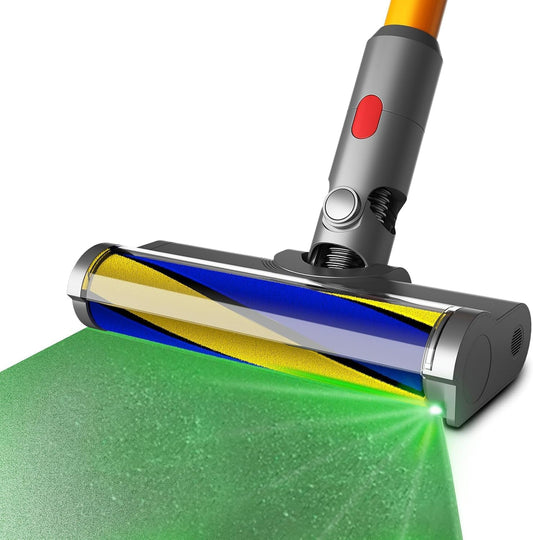 Bürstenaufsatz Hartboden-Aufsatz Für Dyson V12 Staubsauger Mit Staubdetektor-Licht, Ersatzteil Mit Weicher Walzenreinigung