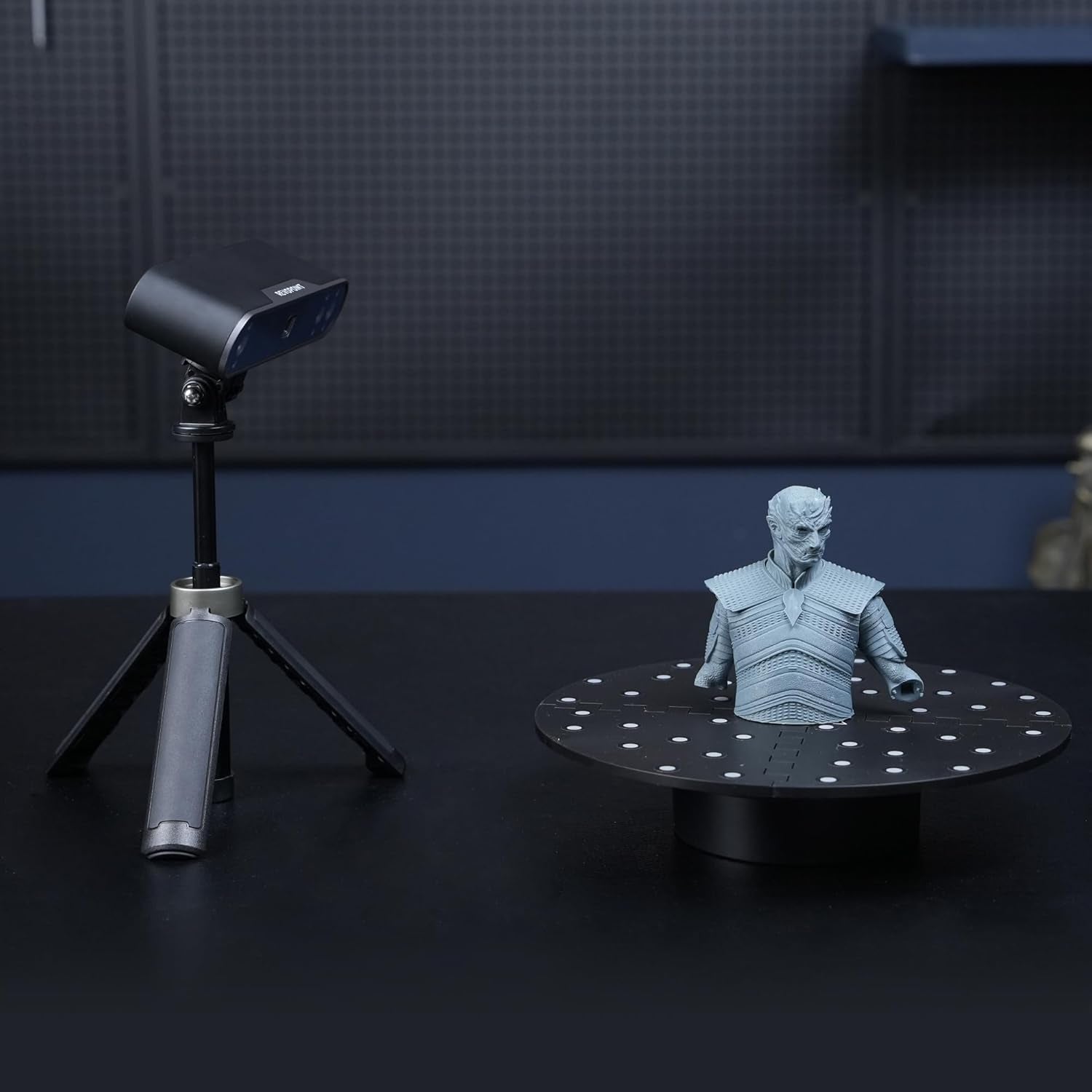 Revopoint Portabler Drehtisch Mit Markerabdeckung Zum Einfachen Scannen Von Nicht-Objekten Und Kleinen Bis Mittelgroßen Objekten, Geeignet Für Alle 3D-Scanner