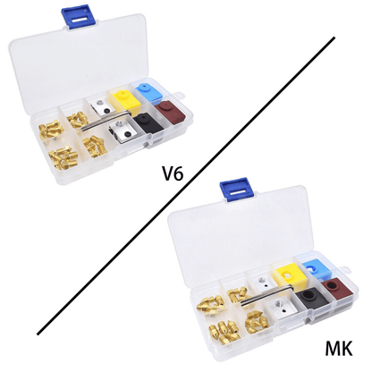 3D Printer Zubehör Set V6 Nozzles and Heating Block Silicone Sleeve Kit Set - Printbay Oberberg