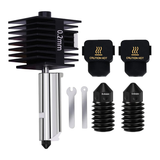 Upgrade Hotend Kit Für Bambu Lab A1/A1 Mini, Hot End Baugruppe 0,2/0,4/0,6 Mm Düse Aus Gehärtetem Stahl Und Silikonsocke Für Bambu Lab 3Ddruckerteil