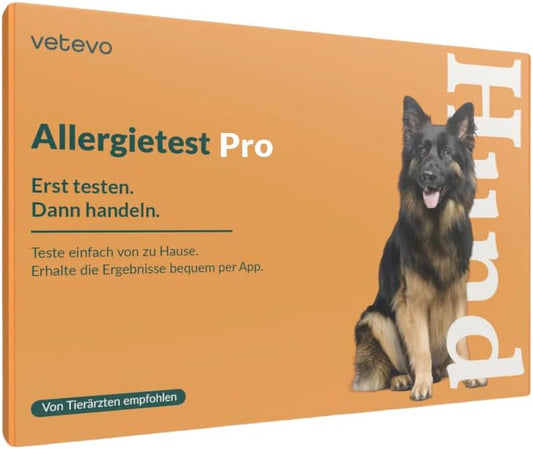 Vetevo Allergietest Pro Hund, Unverträglichkeitstest Hunde 150+ Unverträglichkeiten Speichelprobe Bei Juckreiz & Verdauungsprobleme, Testsieger