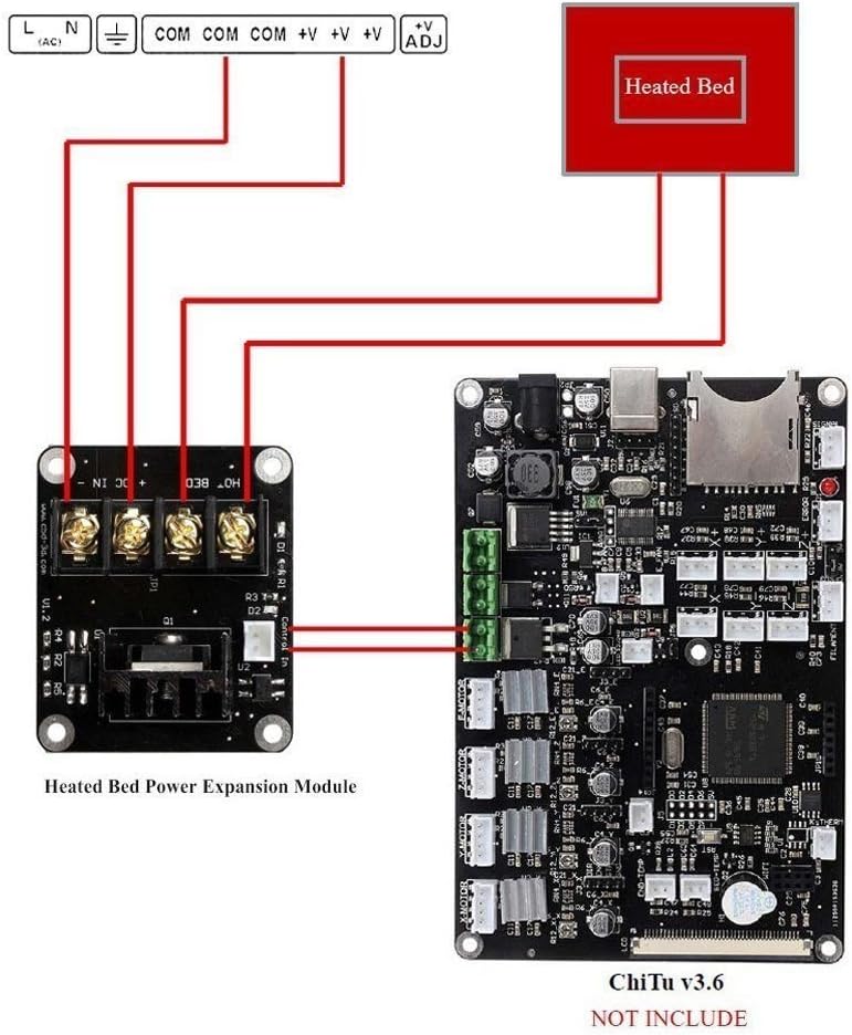 MOSFET 25A Modul RepRap-Heizbett Hochleistungs-3D-Drucker Steuerung – Ansicht 5