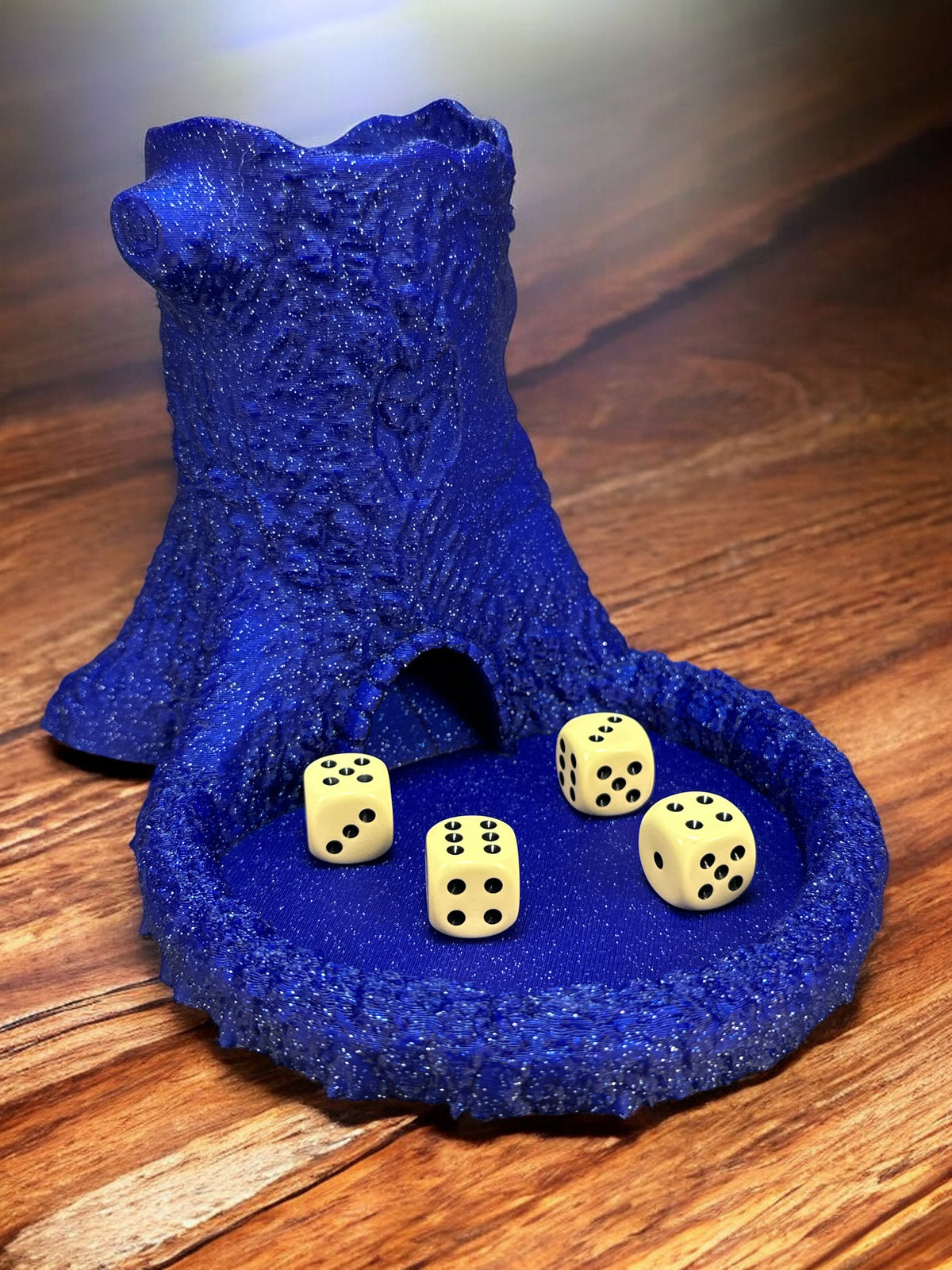 Würfelturm / Würfelhilfe - Natürliches Spielzeug aus nachhaltigem 3D-Druck – Ansicht 7