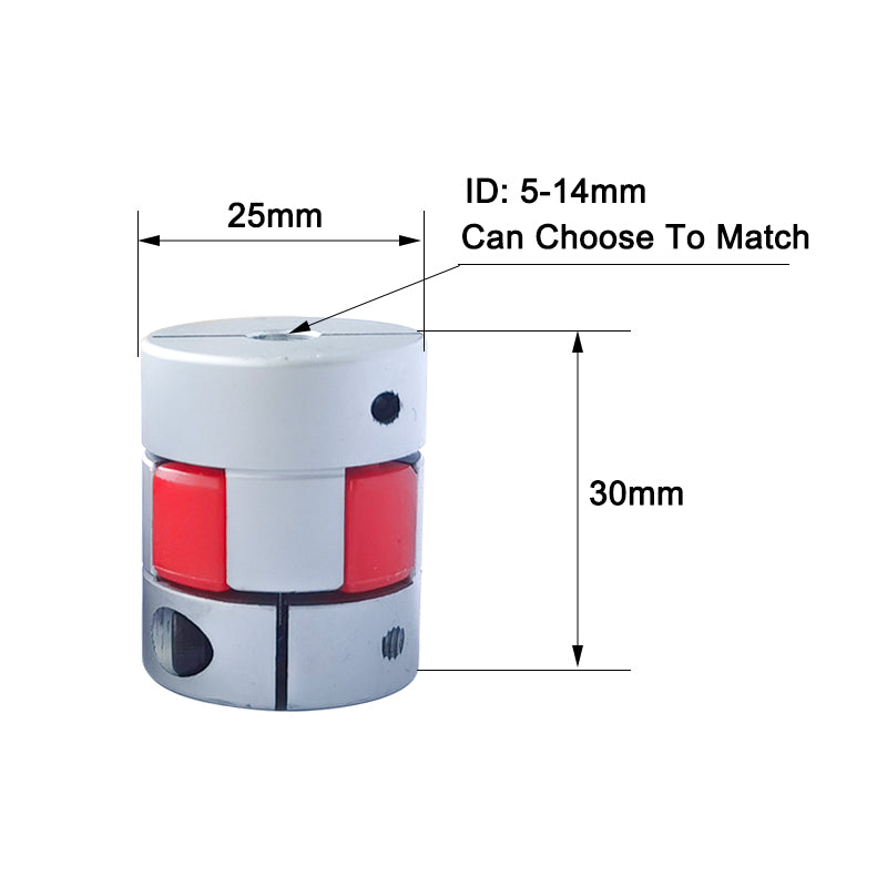 Wellenkupplung Flexibel  5/5 oder 5/8 CNC Schrittmotoren z.B. passend für  Anycubic, Prusa, Creality. Anet I3