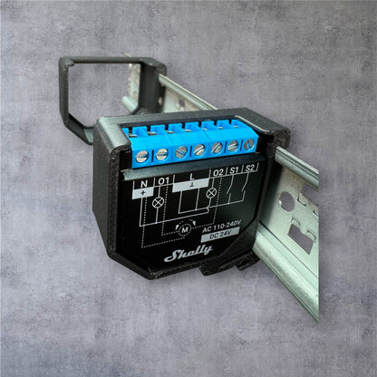 Shelly Plus 2PM DIN Rail Hutschienenhalter für eine 35 mm DIN Hutschiene – Ansicht 7