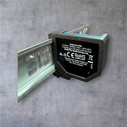 Shelly Plus 2PM DIN Rail Hutschienenhalter für eine 35 mm DIN Hutschiene – Ansicht 8