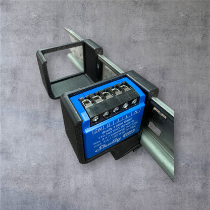 Shelly 1 Mini Gen3 DIN Rail Hutschienenhalter für eine 35 mm DIN Hutschiene – Ansicht 8