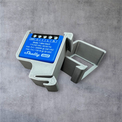 Shelly 1 Mini Gen3 DIN Rail Hutschienenhalter für eine 35 mm DIN Hutschiene – Ansicht 12