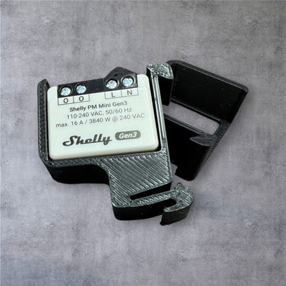 Shelly PM Mini Gen3 DIN Rail Hutschienenhalter für eine 35 mm DIN Hutschiene – Ansicht 5