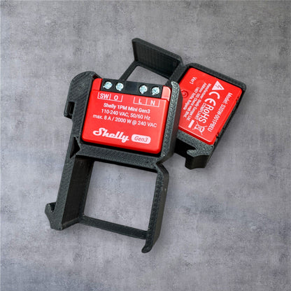 Shelly 1 PM Mini Gen3 DIN Rail Hutschienenhalter für eine 35 mm DIN Hutschiene – Ansicht 10