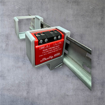 Shelly 1 PM Mini Gen3 DIN Rail Hutschienenhalter für eine 35 mm DIN Hutschiene – Ansicht 9