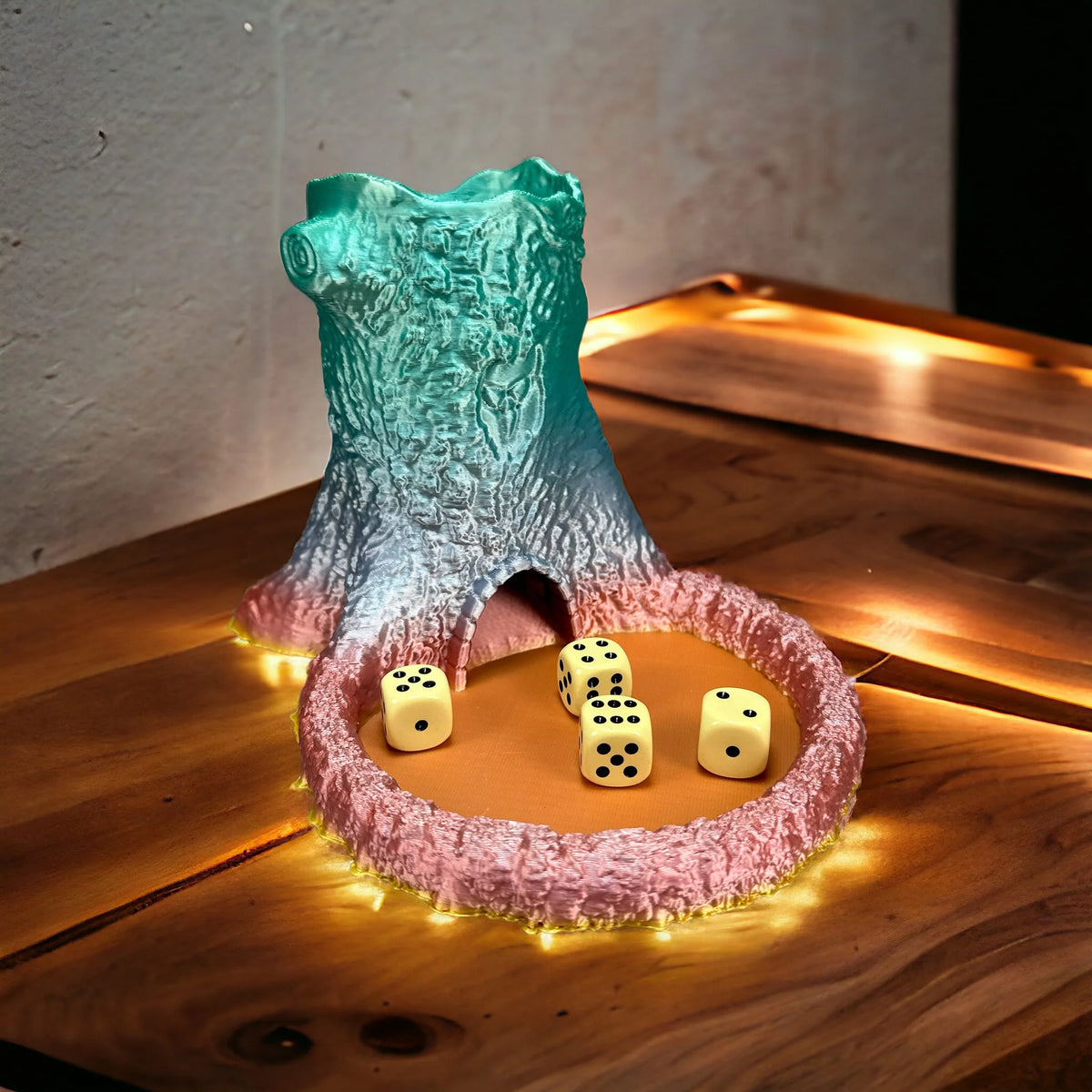 Würfelturm / Würfelhilfe - Natürliches Spielzeug aus nachhaltigem 3D-Druck – Ansicht 9