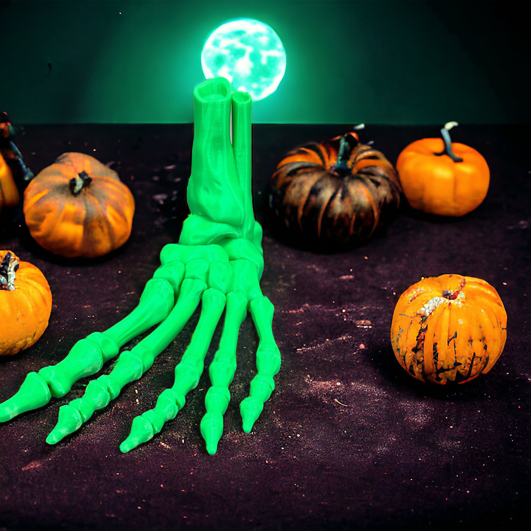 Flexibler Skelettfuß - Natürliches Spielzeug aus nachhaltigem 3D-Druck