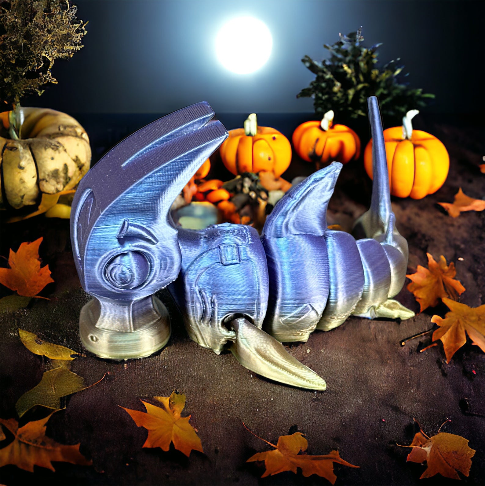 Flexibler Hammerhai - Natürliches Spielzeug aus nachhaltigem 3D-Druck