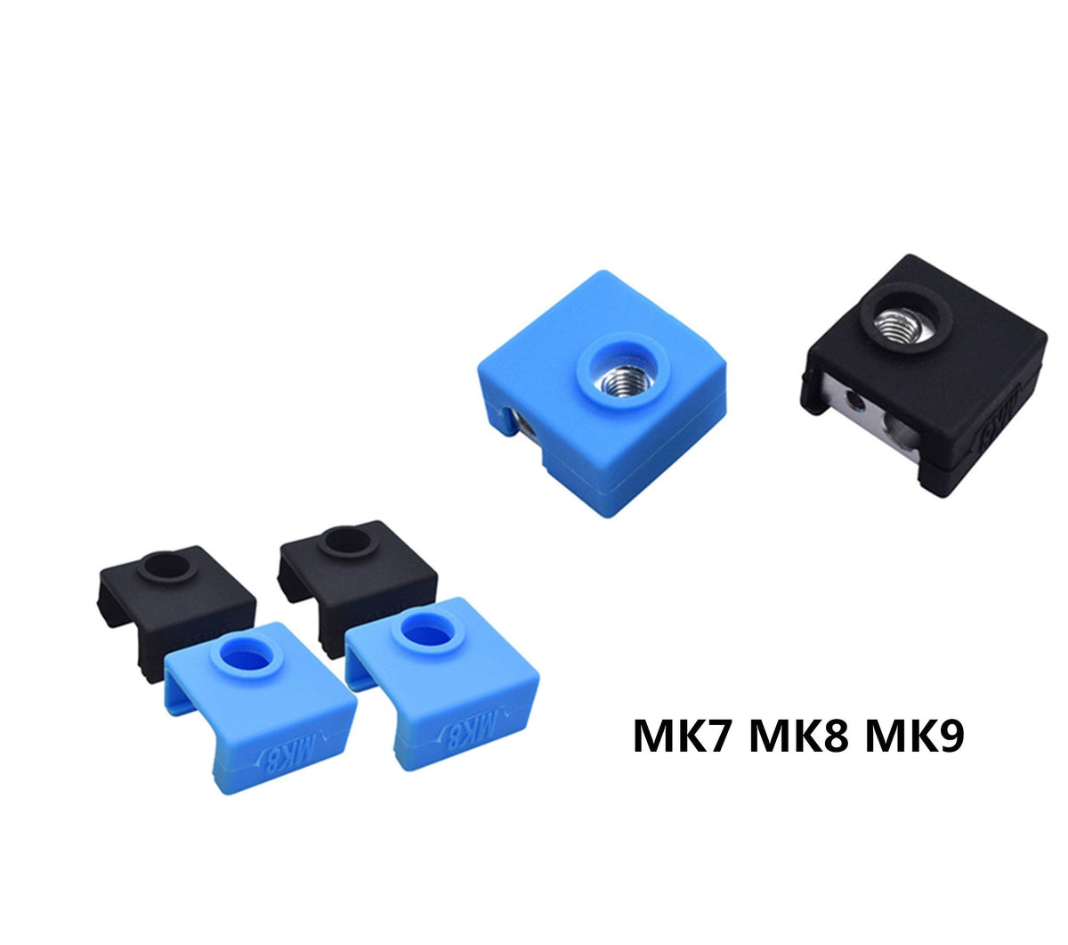 Silikon Socke Isolierung Hotend / Heizblock z.B. passend für MK10, V6, MK8 – Ansicht 4
