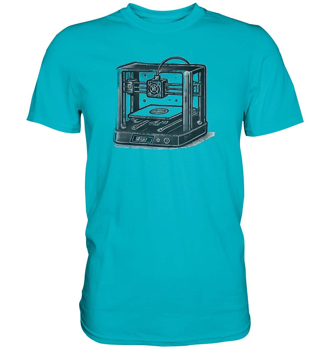 T-SHIRTS MIT DEM DESIGN „3D Printer“ IN VIELEN FARBEN UND GRÖSSEN - PREMIUM SHIRT - Premium Shirt