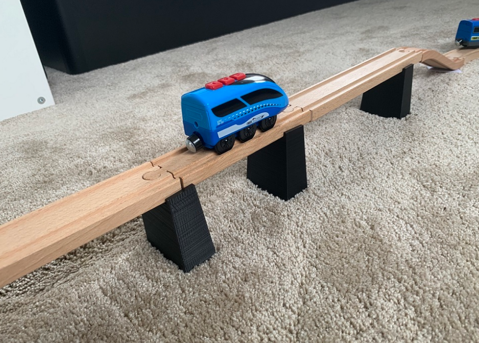 Brückenfundament - Brückenpfeiler für Holzeisenbahn Brücken , Holzbahn z.B. Ikea