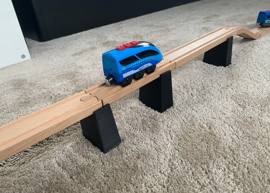 Brückenfundament - Brückenpfeiler für Holzeisenbahn Brücken , Holzbahn z.B. Ikea Holzeisenbahn