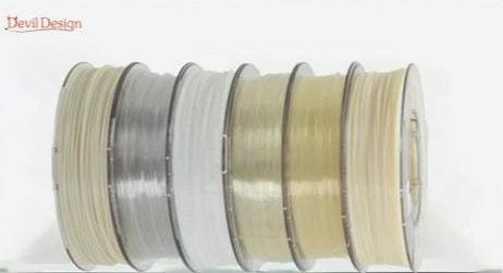 Multi Starter Set - PLA, PETG, ASA, TPU, ABS+, Hips | 1.75 mm |  6x 0,33kg | Devil Design 3D Druck Filament